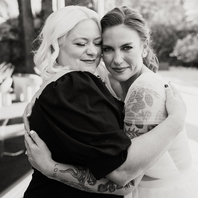 bride and bridesmaid bride and bridesmaid