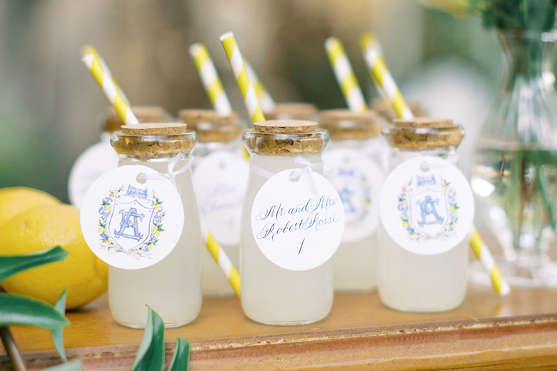 Lemonade bottle wedding escort card Lemonade bottle wedding escort card