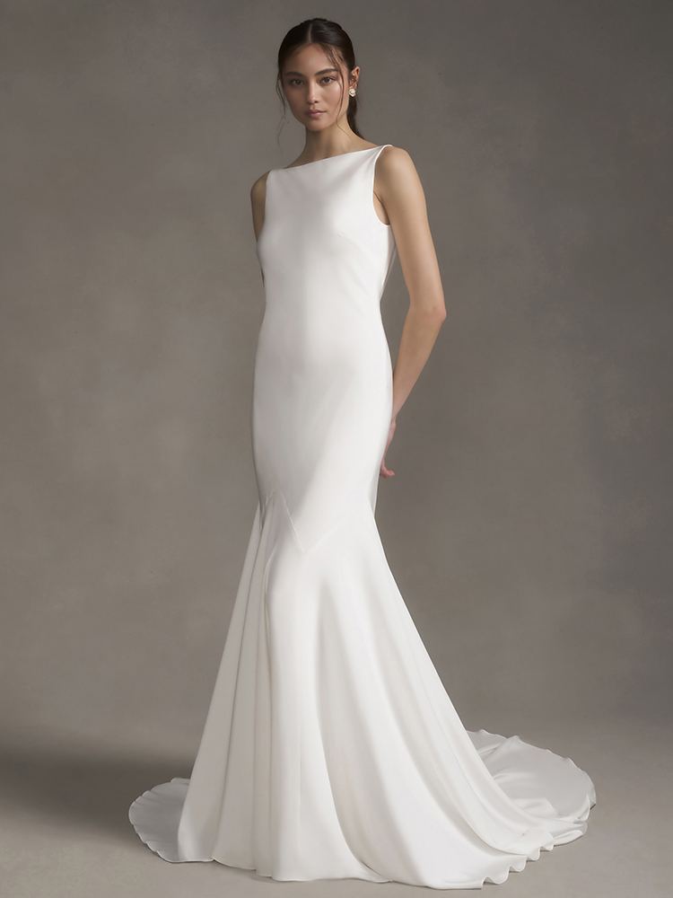 high neck wedding dress