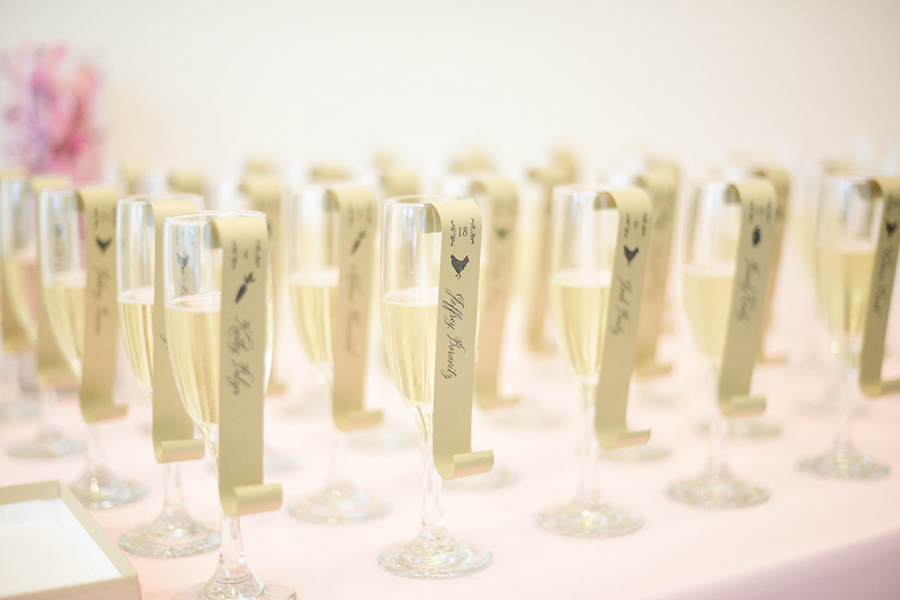 Scroll wedding escort card Scroll wedding escort card