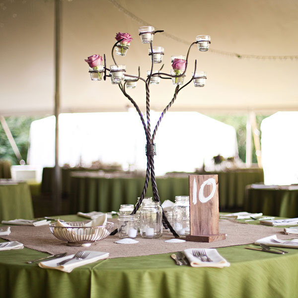 candelabra wedding centerpiece
