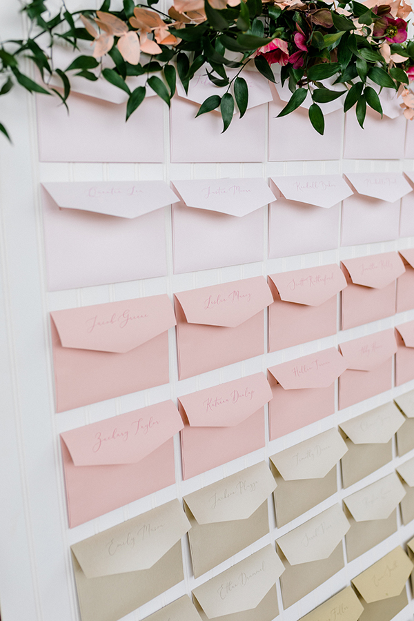 Envelope wedding escort card Envelope wedding escort card