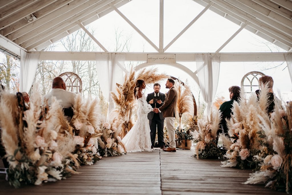 fall wedding ceremony fall wedding ceremony