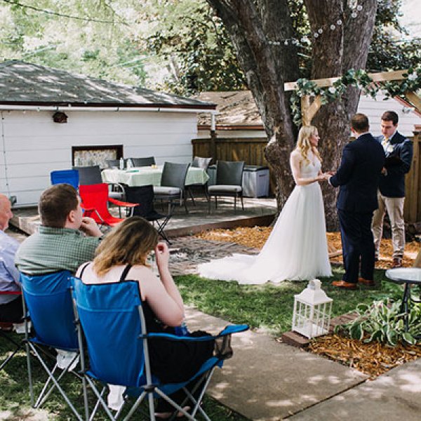 Backyard wedding Backyard wedding