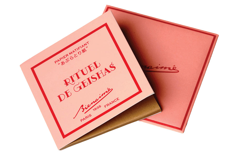 The Geisha Ritual mattifying papers by Bienaime The Geisha Ritual mattifying papers by Bienaime