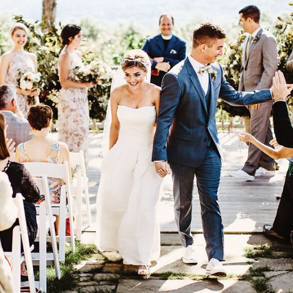 Happy Bride and Groom Wedding Ceremony happy bride and groom wedding ceremony