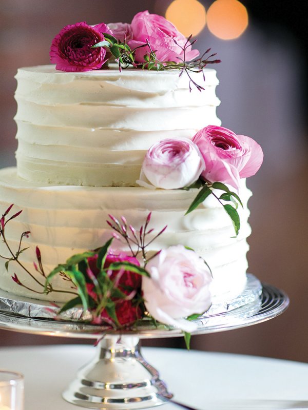 two tier wedding cake