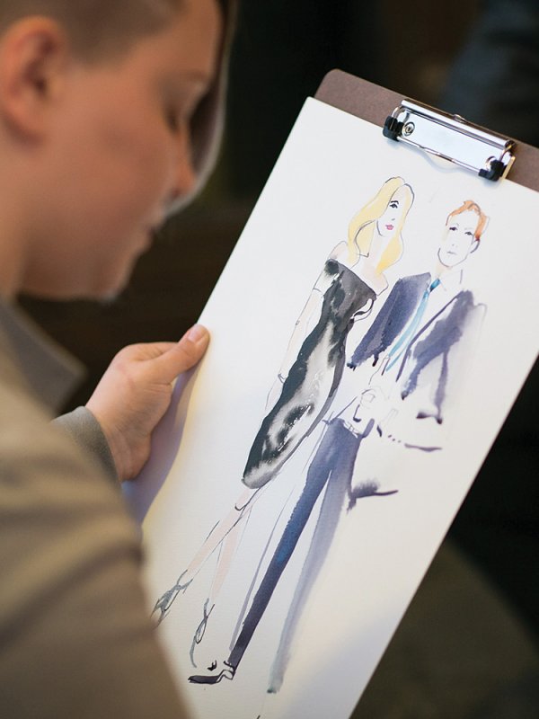 custom wedding portrait