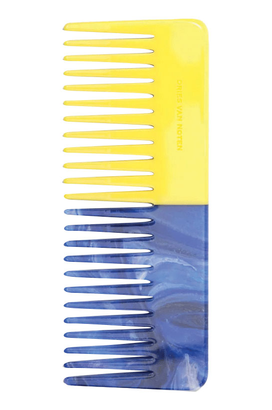 Bi-color Italian resin comb by Dries Van Noten Bi-color Italian resin comb by Dries Van Noten