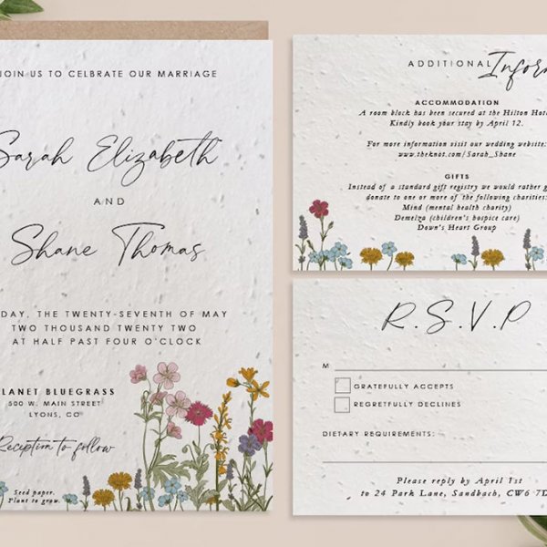 eco friendly wedding invitation eco friendly wedding invitation