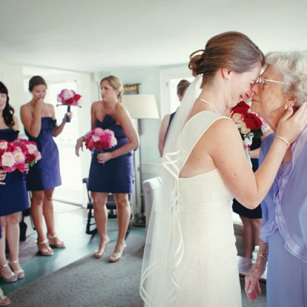 Bride and grandma before wedding Bride and grandma before wedding