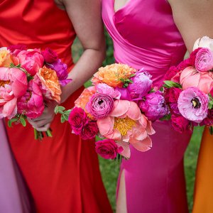 colorful bridesmaid bouquets colorful bridesmaid bouquets