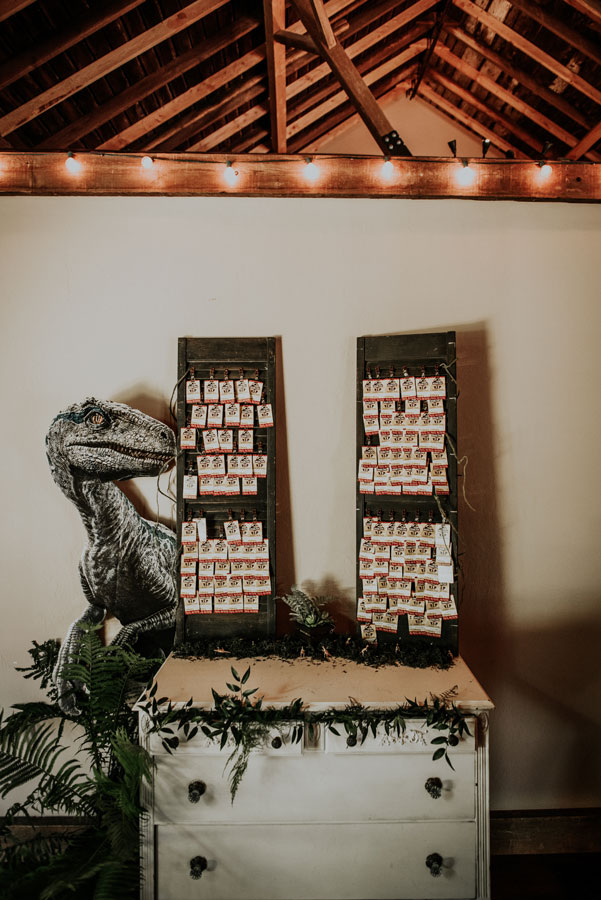 Jurassic Park Theme Wedding Seating Chart