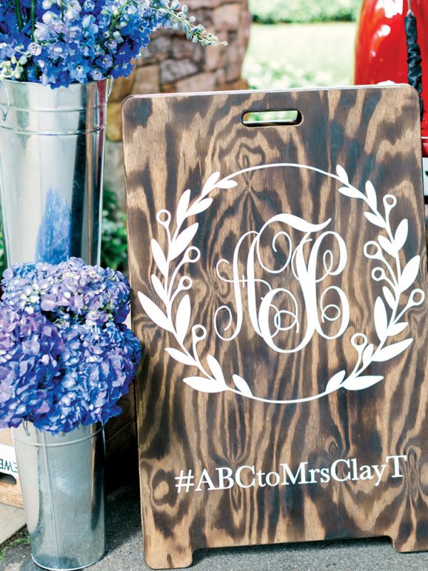 wedding reception entrance sign