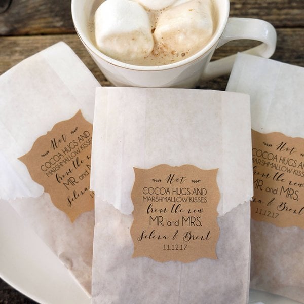 Hot Cocoa Wedding Favor hot cocoa wedding favor