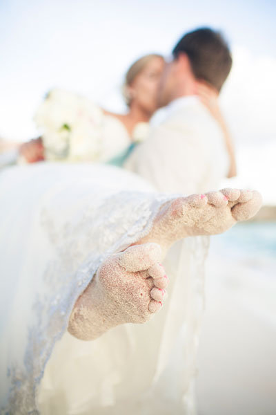 beach wedding photo