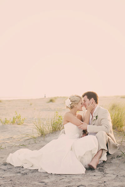 beach wedding photo