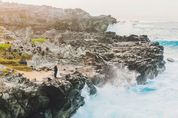 beach wedding photo