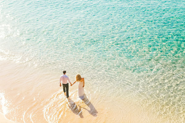 beach wedding photo