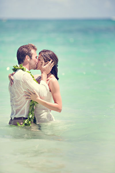 beach wedding photo