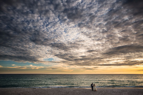 beach wedding photo