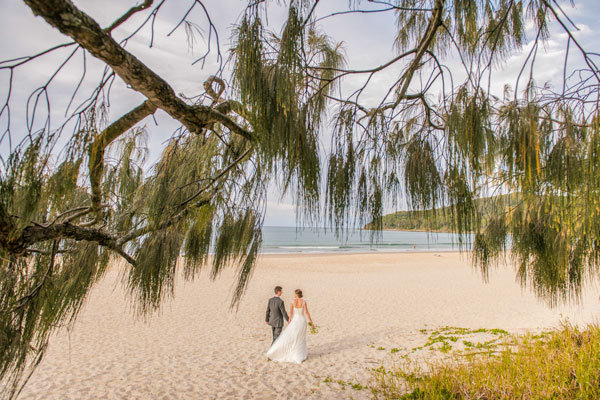 beach wedding photo