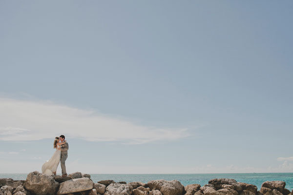 beach wedding photo