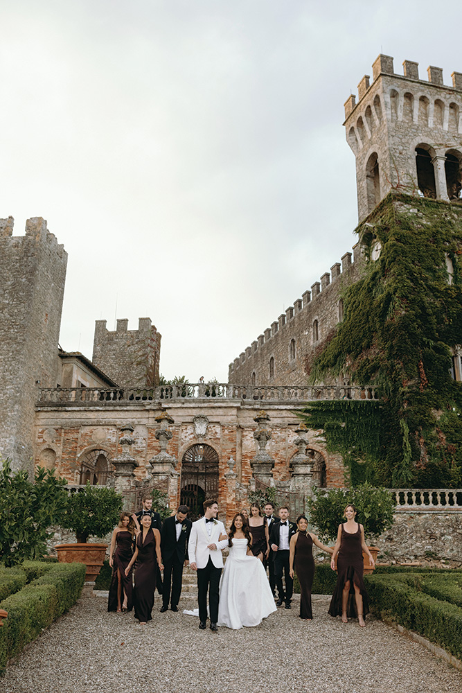 tuscany castle real wedding