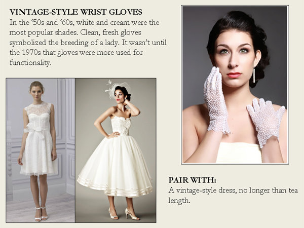 vintage style wrist gloves