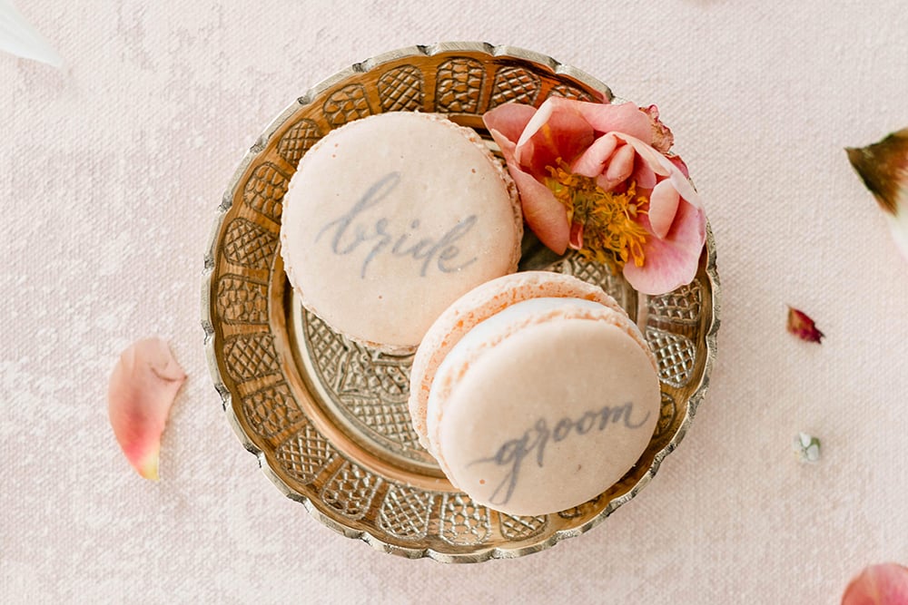 macaron wedding place card favor macaron wedding place card favor
