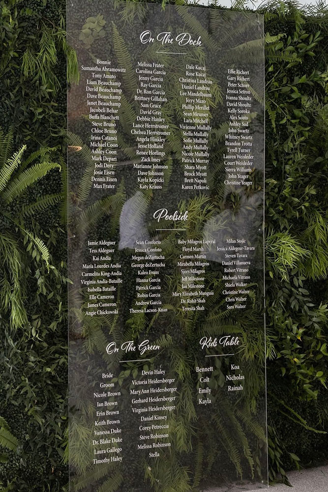 wedding seating chart wedding seating chart