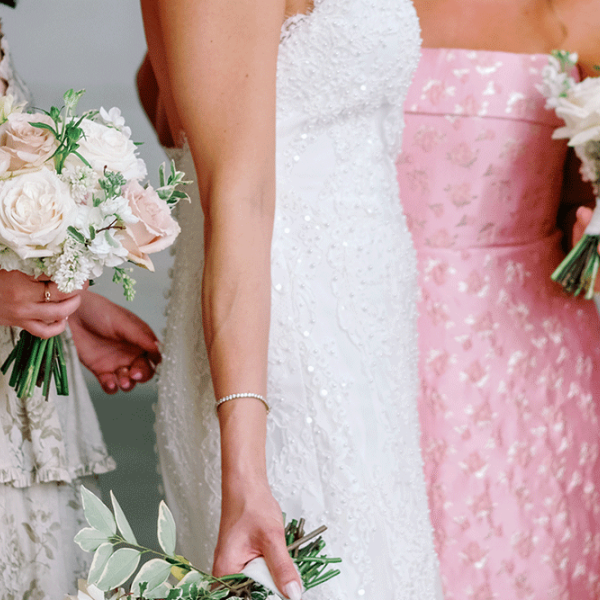 bride and bridesmaids