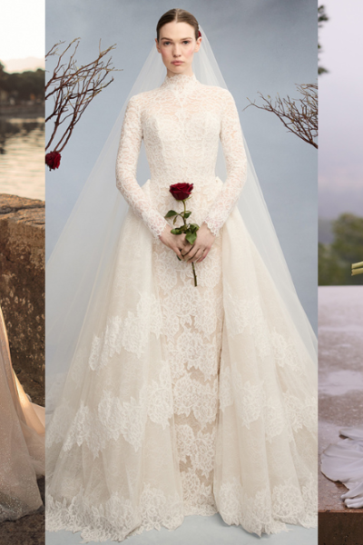 high neck wedding dress